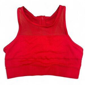 ZYIA One More Rep Red Athleisure Sports Bra | Size M | Comfy Workout Gear